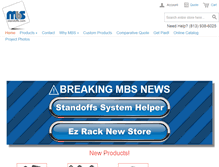 Tablet Screenshot of mbs-standoffs.com